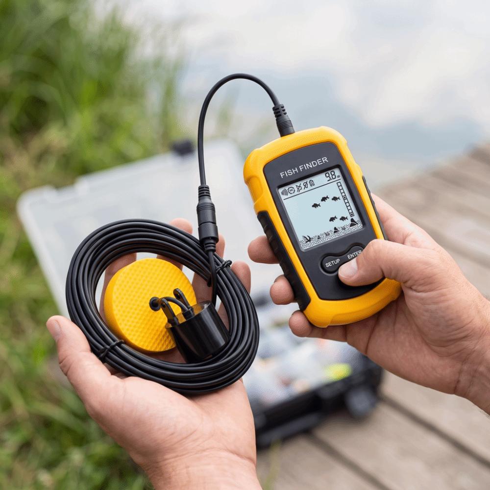 LCD Screen Portable Fish Finder Castable Wireless Fish Finder Wired Fish Finder  Boat Fishing