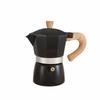 Aluminum Coffee Pot with Wood Grain Handle Moka Coffee Pot Outdoor Portable Coffee Maker Tool Matte