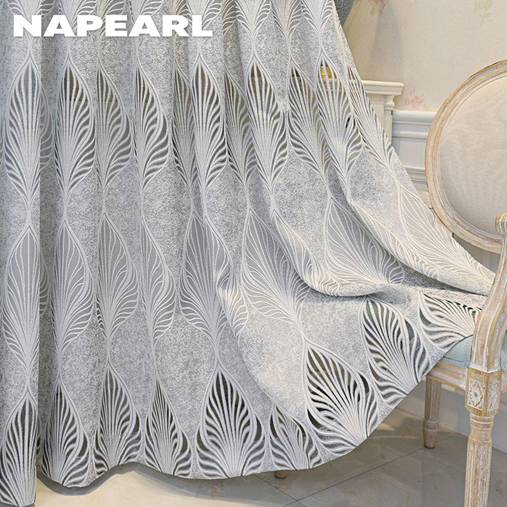 1 шт. NAPEARL 10-20% затемняющие жаккардовые шторы в европейском стиле для гостиной, спальни, домашний декор, 1 шт.