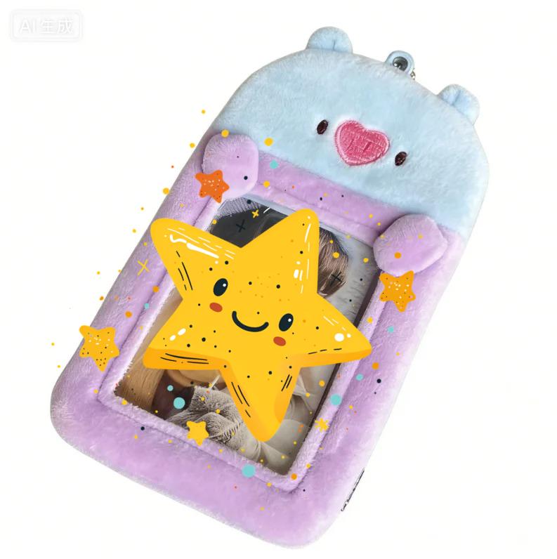 Kpop Bt21 Tata Cooky Chimmy Koya Mang Rj Shooky Idol Peripherals Support Stick Lampshade Korean Star Idol Photo Card Holder