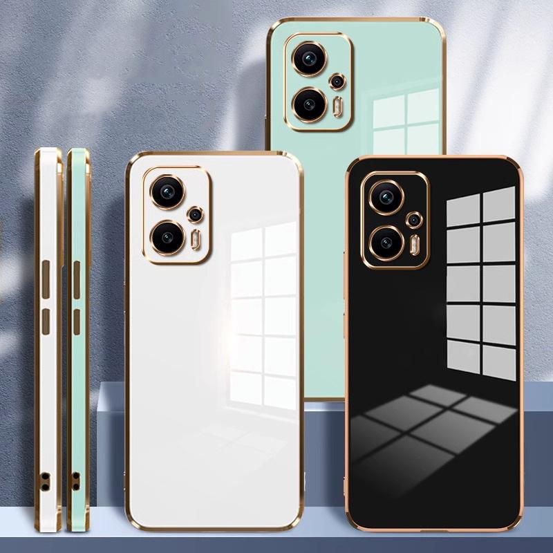 Роскошный чехол с покрытием для Xiaomi 14T 13T Poco X5 Pro Redmi Note 14 Pro 13 12 11 Pro 10, глянцевый противоударный чехол для телефона цвета конфеты