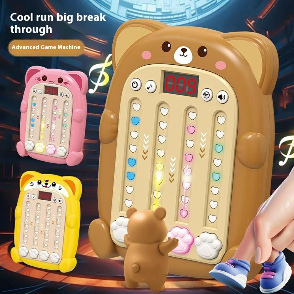 Игровой автомат SJL3608 Rhythm Game с подсветкой и звуком, электронная музыкальная игрушка для мальчиков и девочек