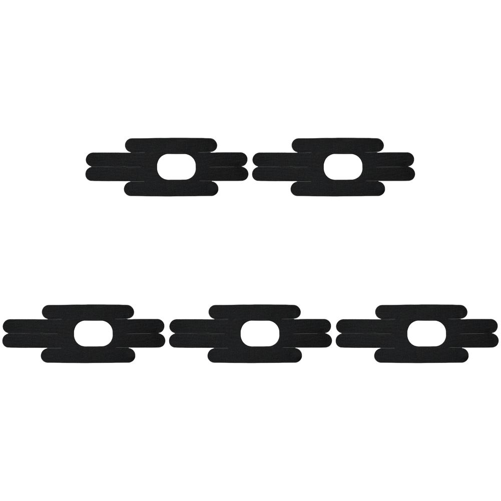 Кинезиологическая лента для колена, дышащая предварительно разрезанная лента для колена для тренажерного зала и фитнеса (черный)