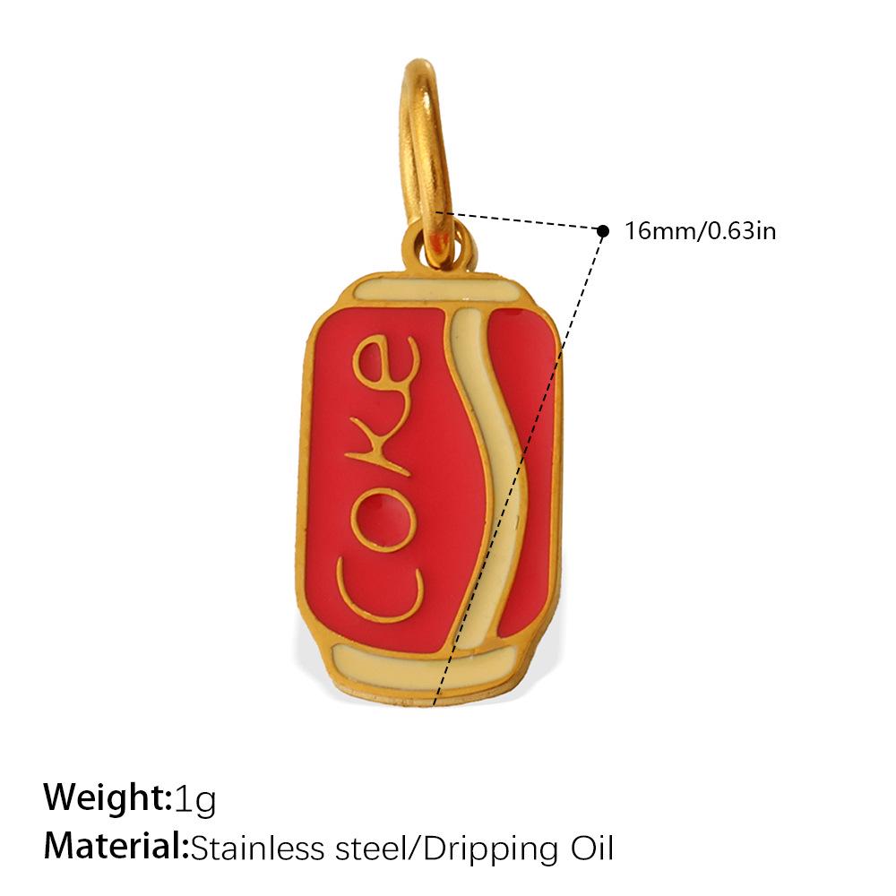 Очаровательный набор DIY-подвесок с едой: Кулоны «Картофель фри и кола» для женщин