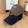 Gentle wind cap autumn and winter soft top baseball cap washed and old texture embroidery matching style autumn and winter accessories hat