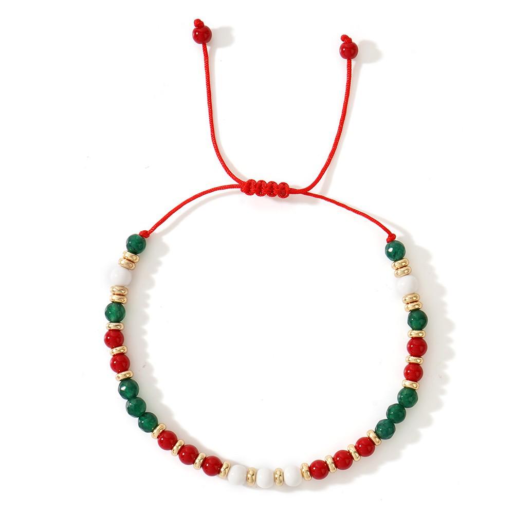 2025 Year of the Snake Lucky Red String Handmade Beaded Bracelet Set with Evil Eye for Couples