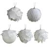 8 см Белый Пенопластовый Рождественский Шар Орнамент Снежное Праздничное Украшение Легкий Блестящий Подвесной Кулон на Елку для Дома Новый Год