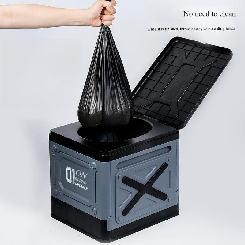 Outdoor Toilet Camping Portable Toilet Travel Convenience Folding Toilet Outdoor Toilet for Adults Children and Seniors