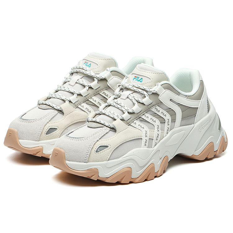 Fila София 2 Кроссовки "рыбья кость" 2.0 Универсальные повседневные низкие кроссовки "папины кроссовки" Женские кроссовки Серо-синие F12W134159FWS