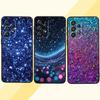 Сверкающие креативные узоры Для Samsung A73 A72 A71 A55 A54 A53 A52 A51 A13 A22 A16 A15 A12 A14 A26 A07 5G Черный чехол для телефона