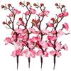 1 шт. Искусственный цветок Ветка цветущей сливы Цветок с эффектом живого прикосновения для стола, свадебного букета, домашнего декора, аксессуары для рождественских венков