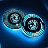 EMIW1 7 Colors LED Car Drinks Holder Water Logo Cupmat Coaster for SKODA Superb Kamiq Octavia A5 Fabia Rapid Yeti Kodiak Accessories
