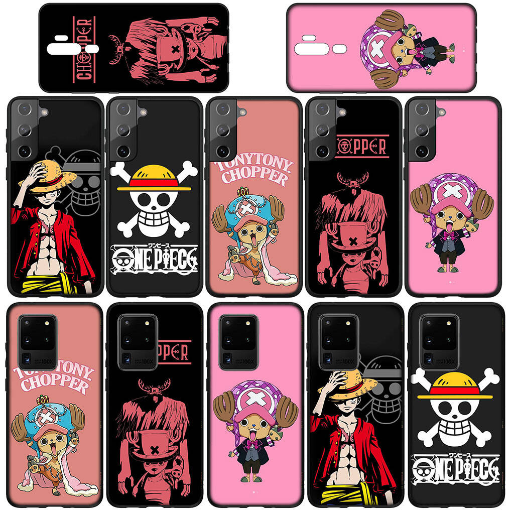Для Samsung Galaxy S25 S24 S23 S22 Ultra FE Plus A37 A57 A56 A55 A06 A16 A15 A36 A26 A35 A05 A25 A54 A34 Чехол для телефона Аниме One Piece Луффи Тони Тони Чоппер