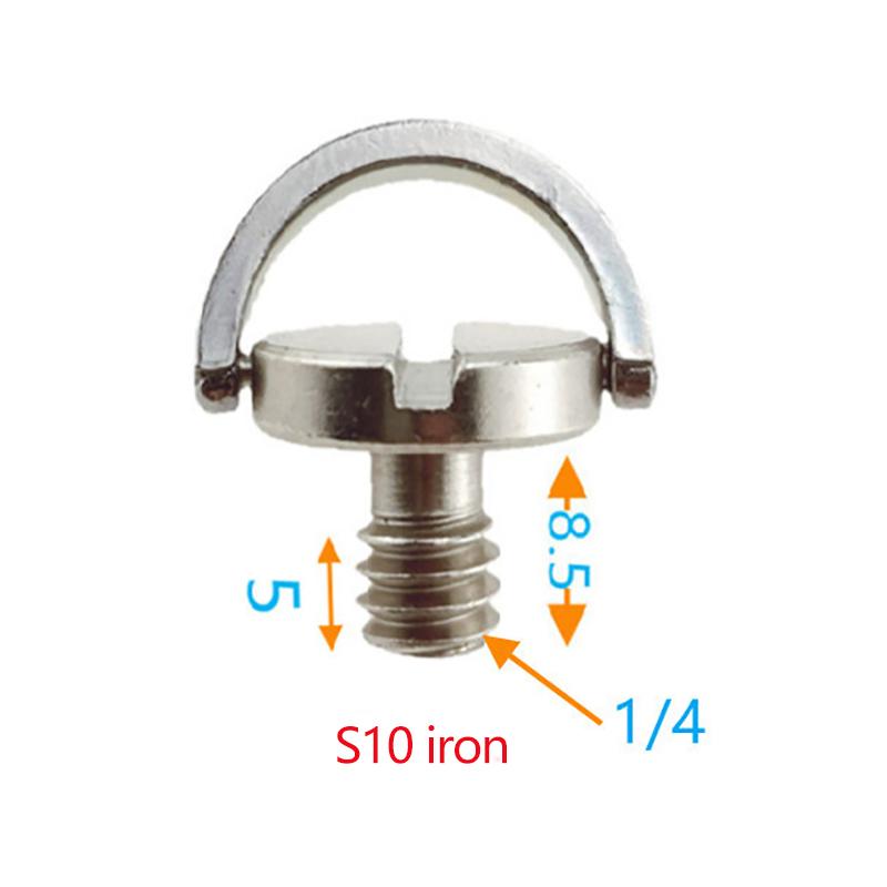 Винт адаптера быстросъемной пластины. Винт штатива с D-образным кольцом 1/4 дюйма. Монтажный адаптер.