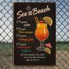 Знак для коктейля "Sex on the Beach" - 19,99x30 см Винтажное металлическое искусство с рецептом для бара и домашнего декора