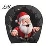 Stretchy Headrest Covers for Cars Christmas Car Cover Santa Claus Head Rest Sleeve Funny Soft Polyester Seat Pillow Protector Cars Suvs Universal