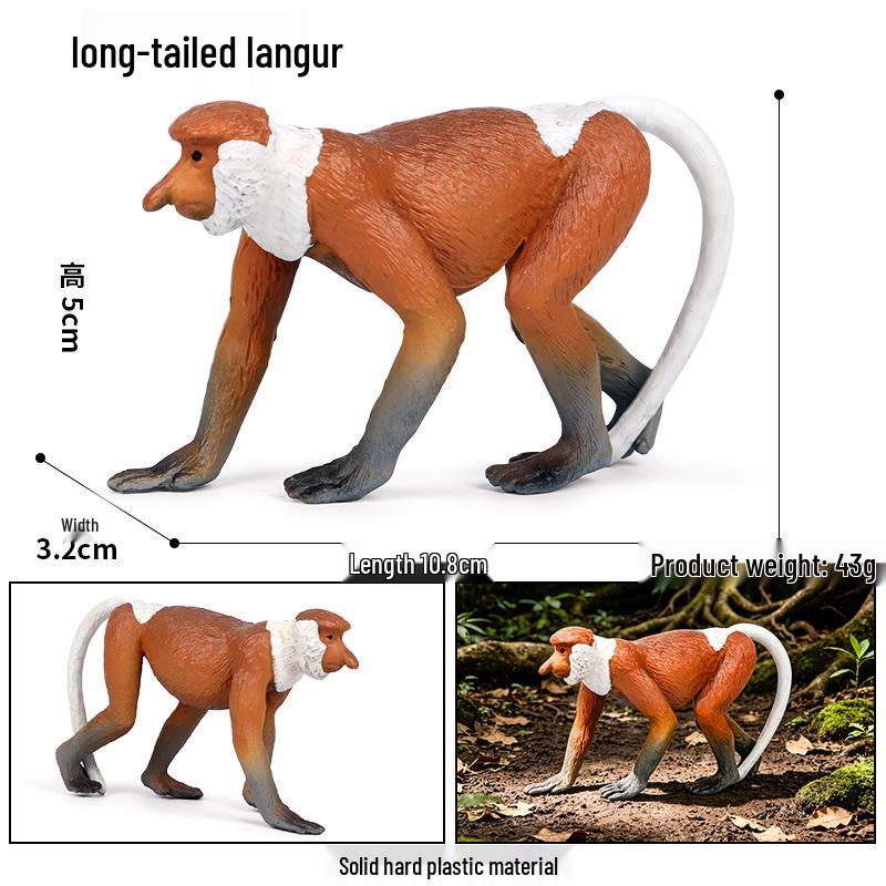 Large Red Orangutan Monkey Model - Cognitive Children's Zoo Gift