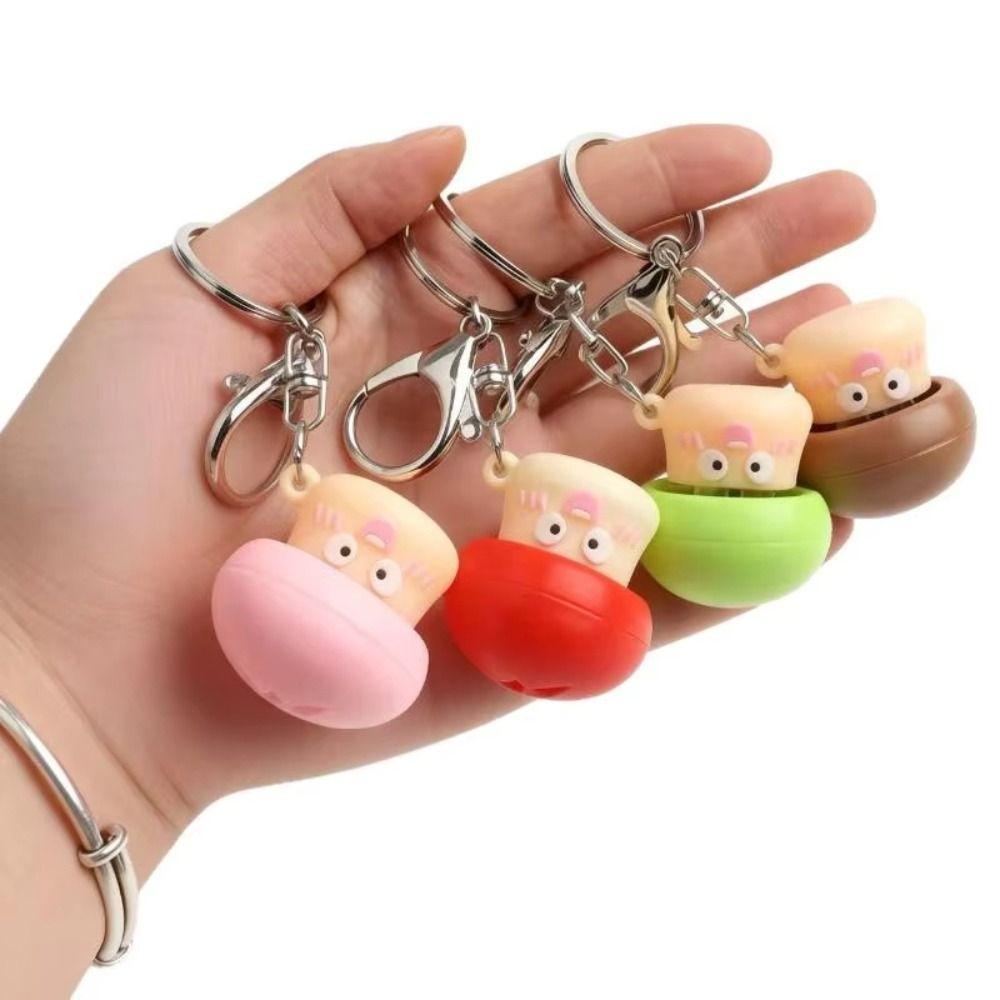 Keyboard Keychain Fidget Mini Click Toy Key Holder Creative Mushroom Button Clicker Kids Toy