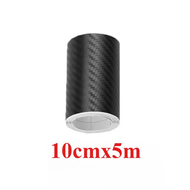 3D Наклейки на автомобиль из углеродного волокна Защитная полоса для порога двери автомобиля и багажника Защитная лента от царапин Водонепроницаемая наклейка Автоаксессуары