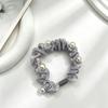 4pc Fashion Simple Elegance Versatile Cute High-End Solid Color Pearl Hair Tie For Women Girls Party Hair Accessories