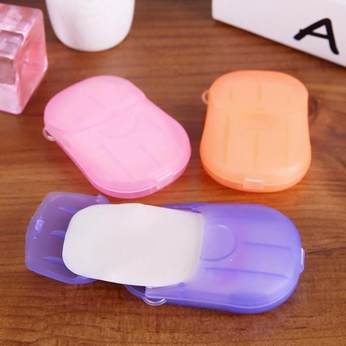 1pc R Soap Convenient Washing Hand Bath Soap Flakes Travel Portable Scented Slice Sheets Foaming Box Paper