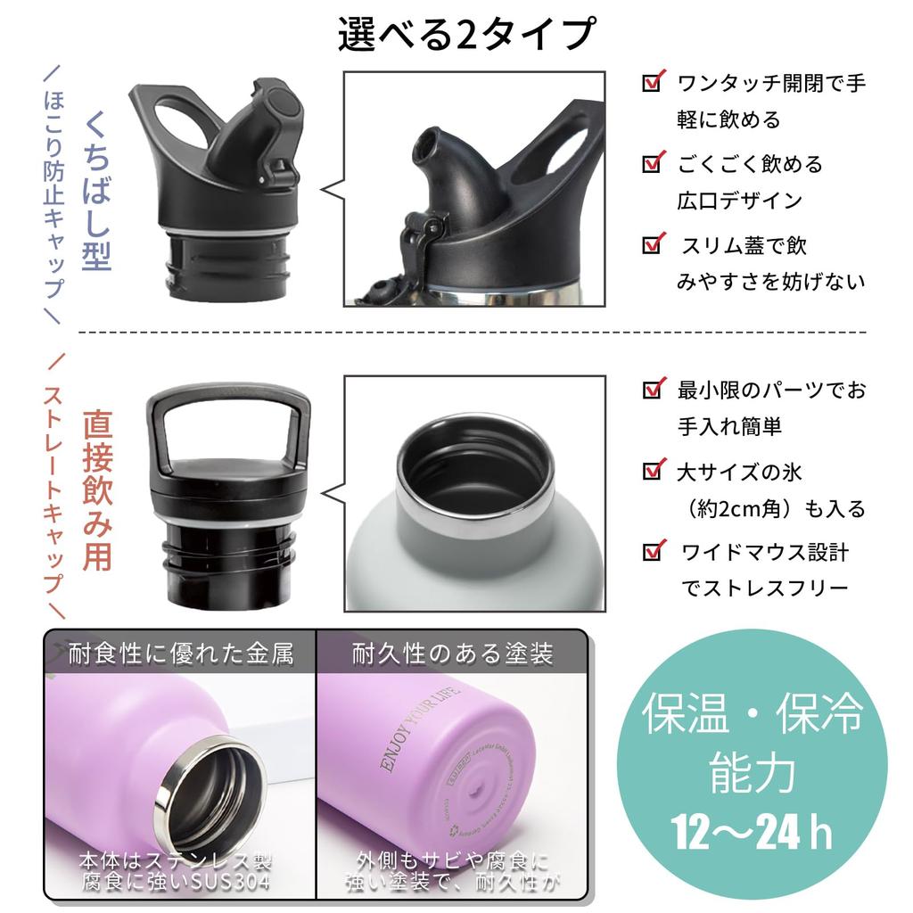 750ml Water Keeps Cold or Hot Suitable for Carbonated Easy To Easy To Comes with Cloth Highly Vacuum Insulated Stainless Steel Suitable for and