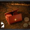 De Coin Case Компактный кошелек из натуральной кожи Маленький кошелек из Японии Стильный кожаный кошелек R Коричневый [Am Mas] Мужской CP-045