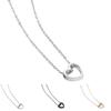 Women Necklace Hollow Out Heart Jewelry Long Lasting Bright Luster Pendant Necklace for Festival
