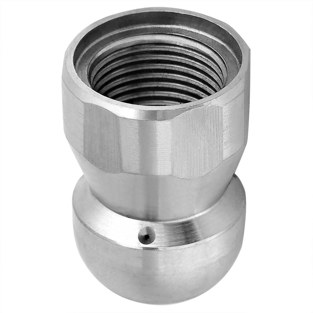 1 Front 3 Rear Drain Cleaner Stainless Steel Spray Head Stable Water Mouse Drain Dredge
