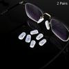 2 Pairs Embedding Anti-Slip Silicone Nose Pads for Eyeglasses Glasses Spectacles