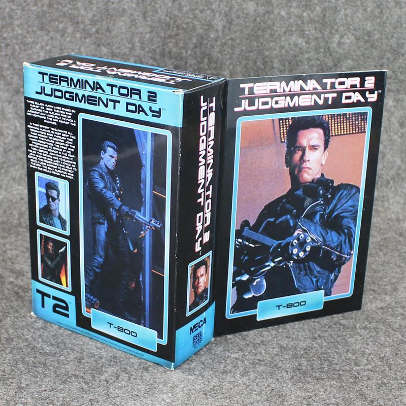 Neca 2 Terminator Judgment Day T800 Ultimate Deluxe Arnold 8" Action New Figure