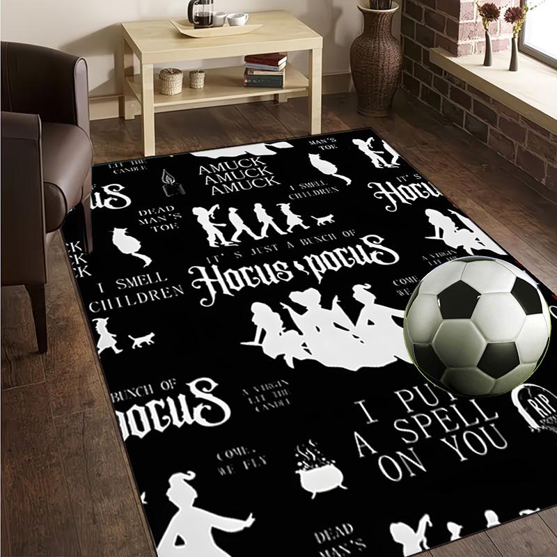 Magical Three Witch Rug Office Carpet Non-Slip Mat, Chair Rug Floor Covering for Gaming, Bedroom, Living Room , Home Decor Christmas Gift