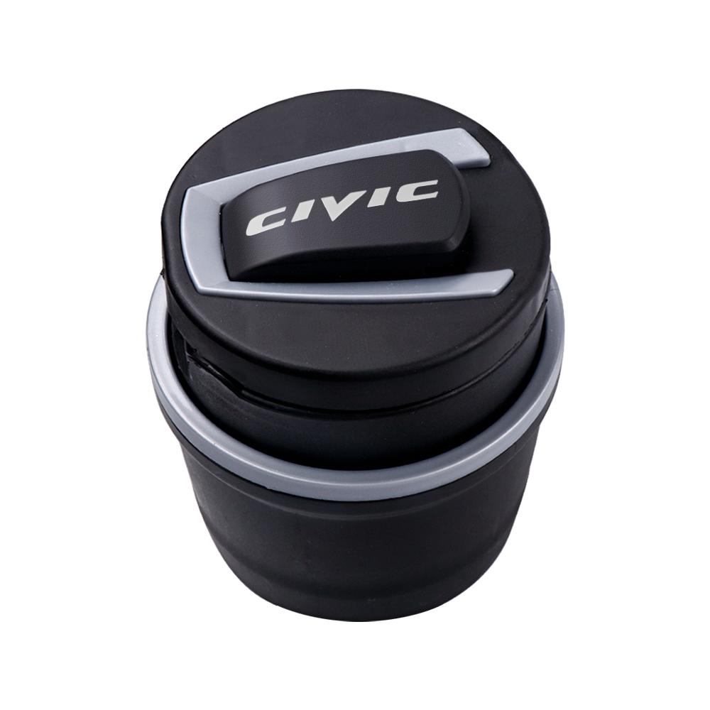 VFHJQ1 Car Ashtray LED Light Cigarette Cigar Ash Cylinder Smoke Cup Holders For Honda Civic Accord City Jazz CR-Z Element Insight MDX