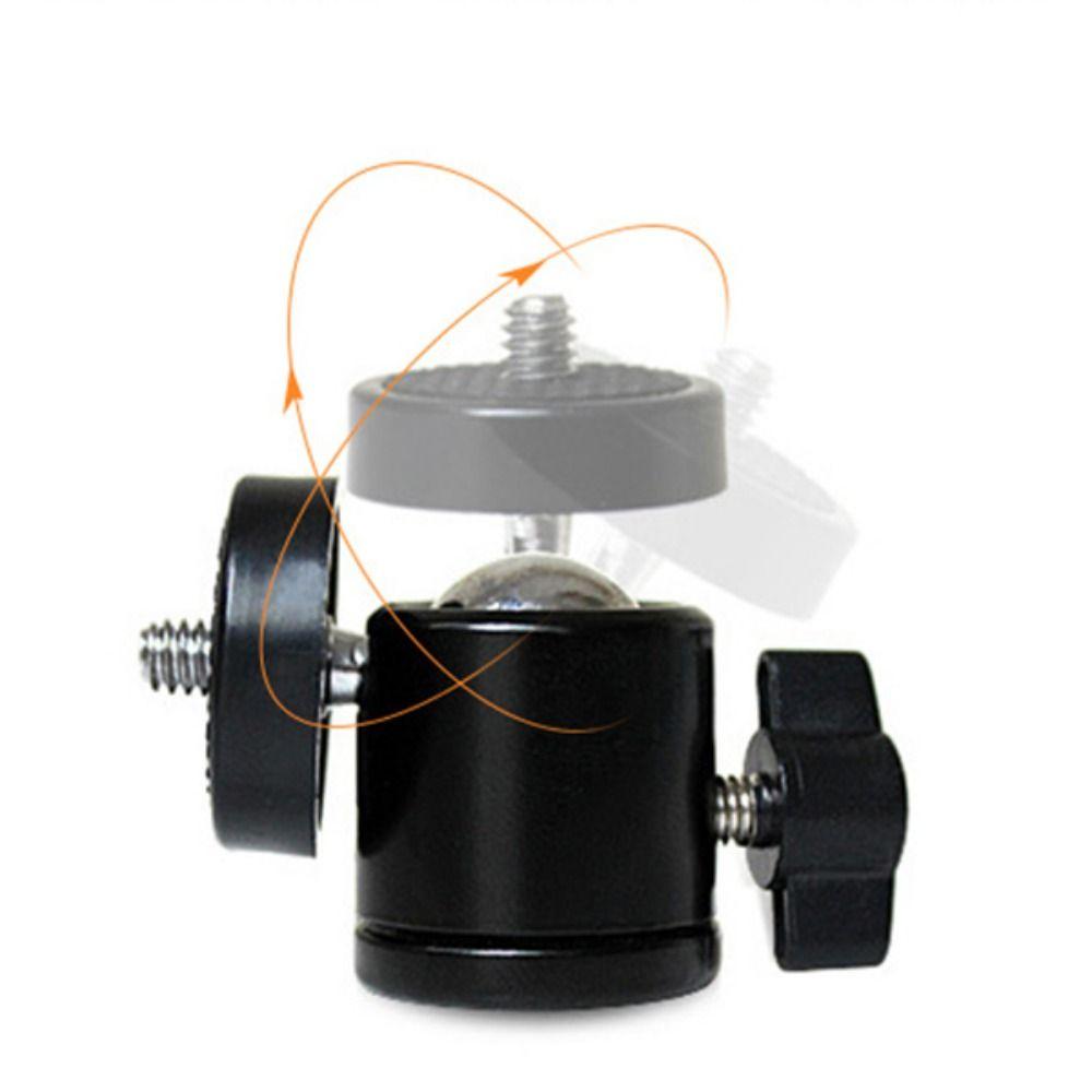 1/4" Screw Hot Shoe Ball Head Metal Rotating Mount Base Adapter for DSLR/DV