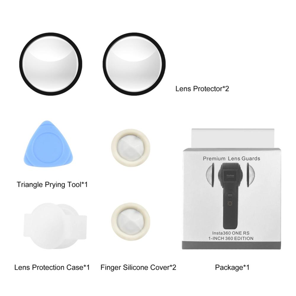 Защитная крышка для объектива панорамной камеры, 2 шт., защитная крышка для объектива, совместимая с Insta360 ONE