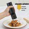 1PC Electric Salt Pepper Grinder Adjustable Coarseness Spices Grinder Refillable Spice Mills Multifunction Kitchen Tools