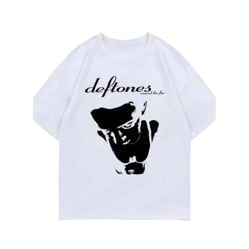 Женская футболка Deftones, милые модные топы с принтом, черная футболка, женская летняя футболка 90-х годов, футболка с рисунком для девочек, женские милые топы, футболка