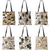 Dog Cute Print Casual Shoulder Bag Capacity Women Shopping Reusable Handbag Large Canvas Travel Beach Tote Bags CLE