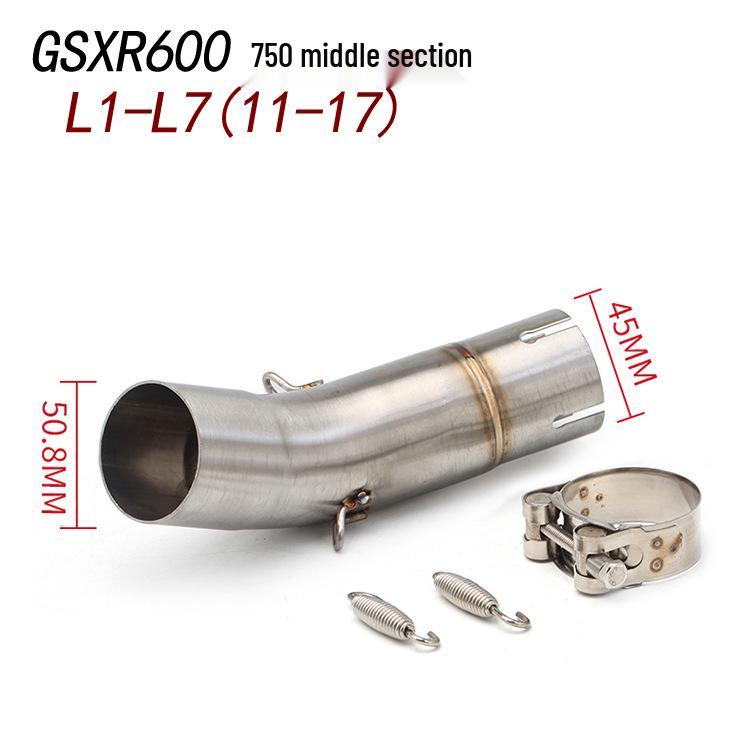Средняя часть выхлопной системы для мотоциклов GSR750, GSXR600, GSXR1000 K5-K9