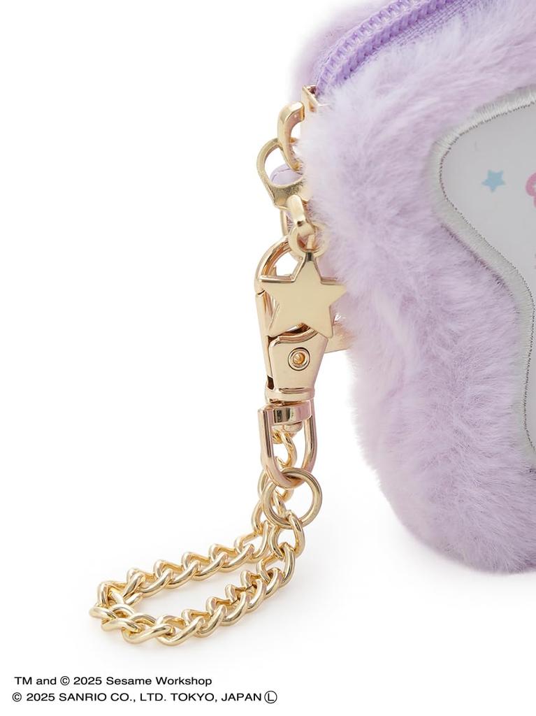 Улица Сезам Рынок Эбби x Little Twin Stars Звездообразный Меховой Кошелек SSMUGB256229 Женский LAV Один Размер