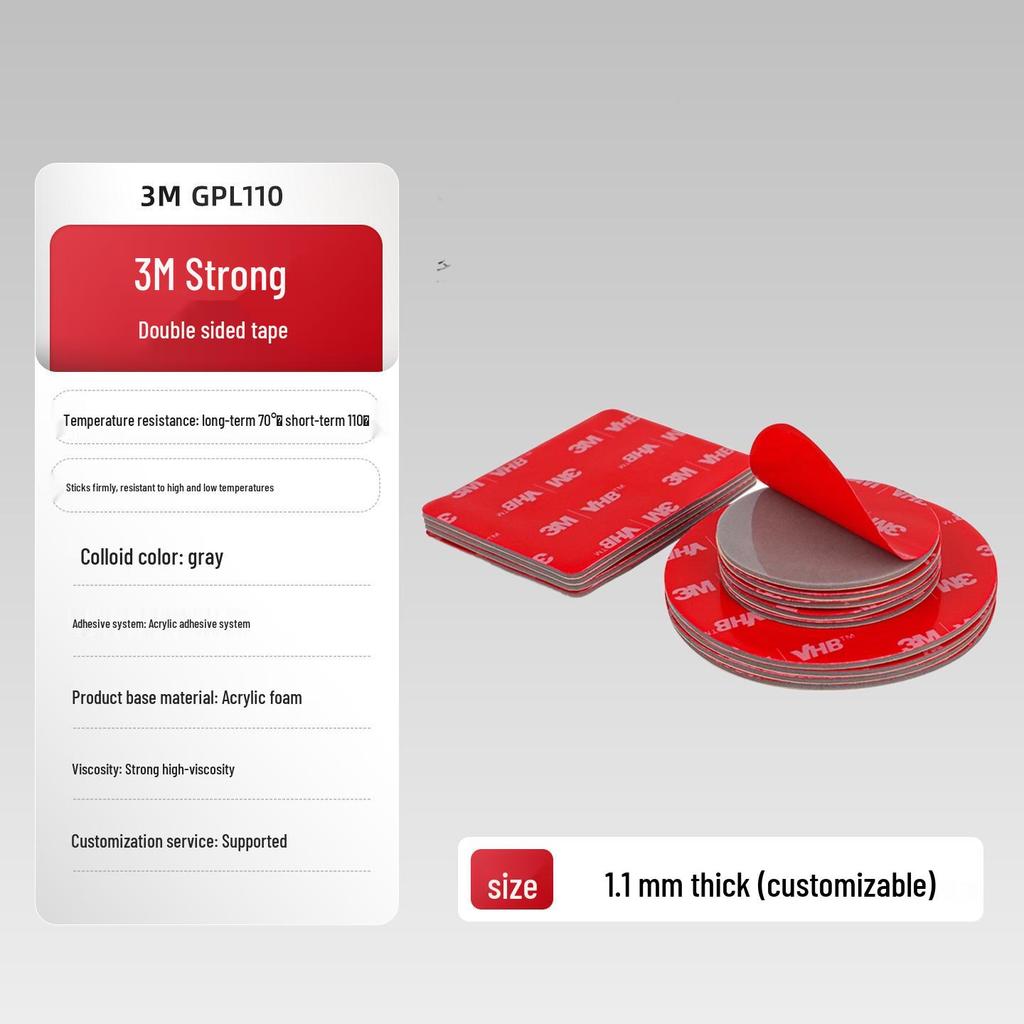 3M VHB Водонепроницаемая двусторонняя вспененная лента для автомобилей, устойчивая к высоким температурам