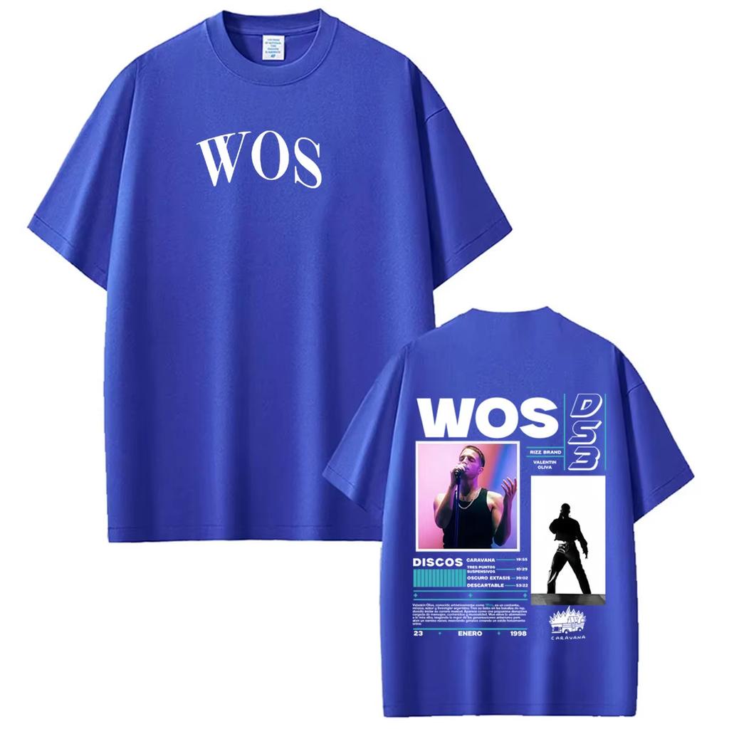 Rapper Wos Ds3 Tour 2026 Album Merch T Shirt Men Women Fashion T-shirt Short Sleeve Oversized Streetwear Tshirt