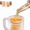 Plastic Beer Mugs Double Walled, Acrylic Frosty Freezer Cup with Handle for Beer, Cocktail, Water, Coffee & Party Drinks