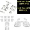 Кнопка памяти разблокировки двери автомобиля, наклейка на рулевое колесо, отделка для Mercedes Benz C-класса W204 E-класса W212, аксессуары