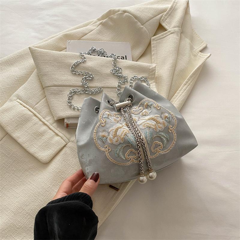 Дизайнерская сумка женская летняя ретро повседневная сумка через плечо простая повседневная сумка-ведро женская