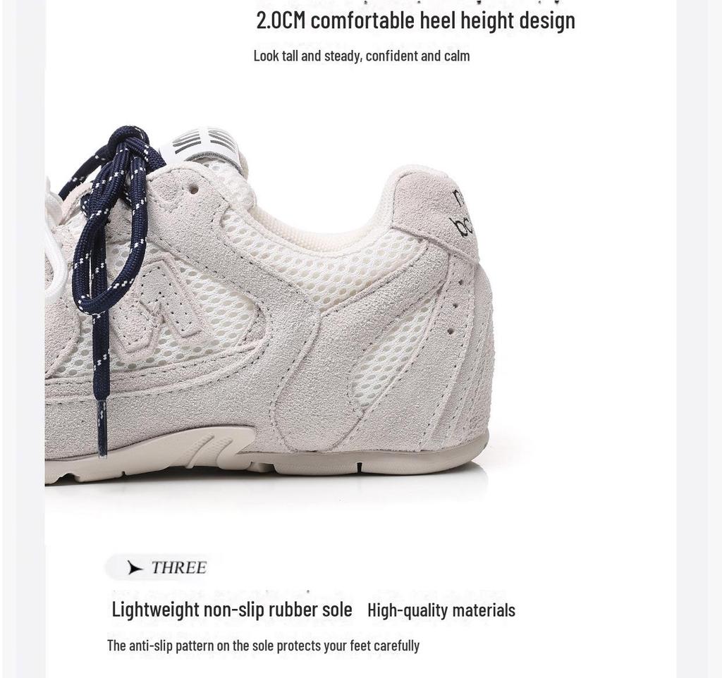 Женские кожаные кроссовки Dexun осень 2024 года: Двухцветные шнурки, стиль Форреста Гампа, повседневные туфли для папы