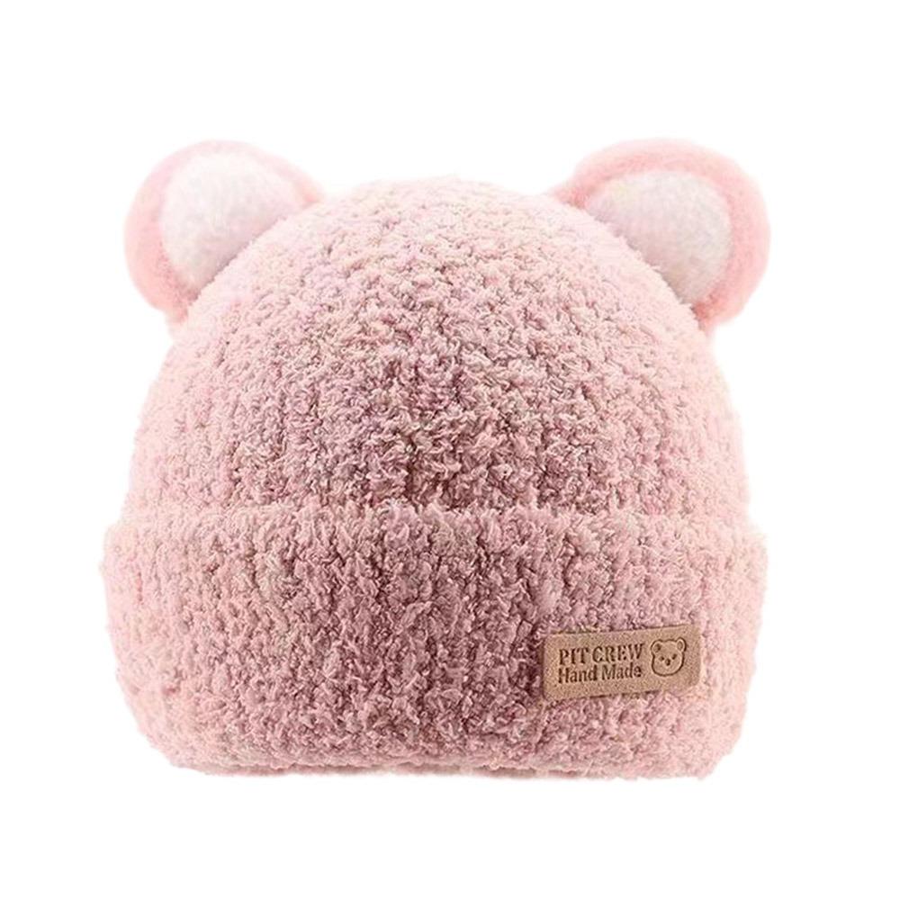 5 Months-3Year Soft Winter Hat Plush Beanie Hats Windproof Baby Knitted Hat  Boys Girls