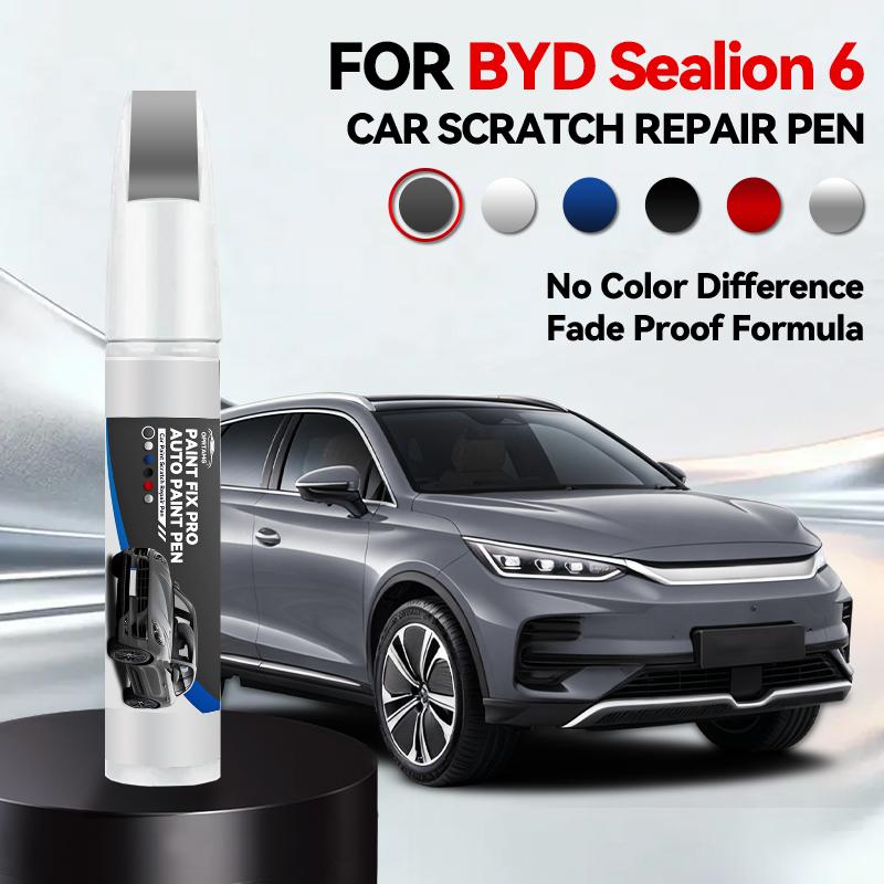 Ремонтный маркер для краски автомобиля для BYD Sealion 6 2023-2025, аксессуары для ремонта царапин краски, лазурно-синий, балтийский черный, бело-серый