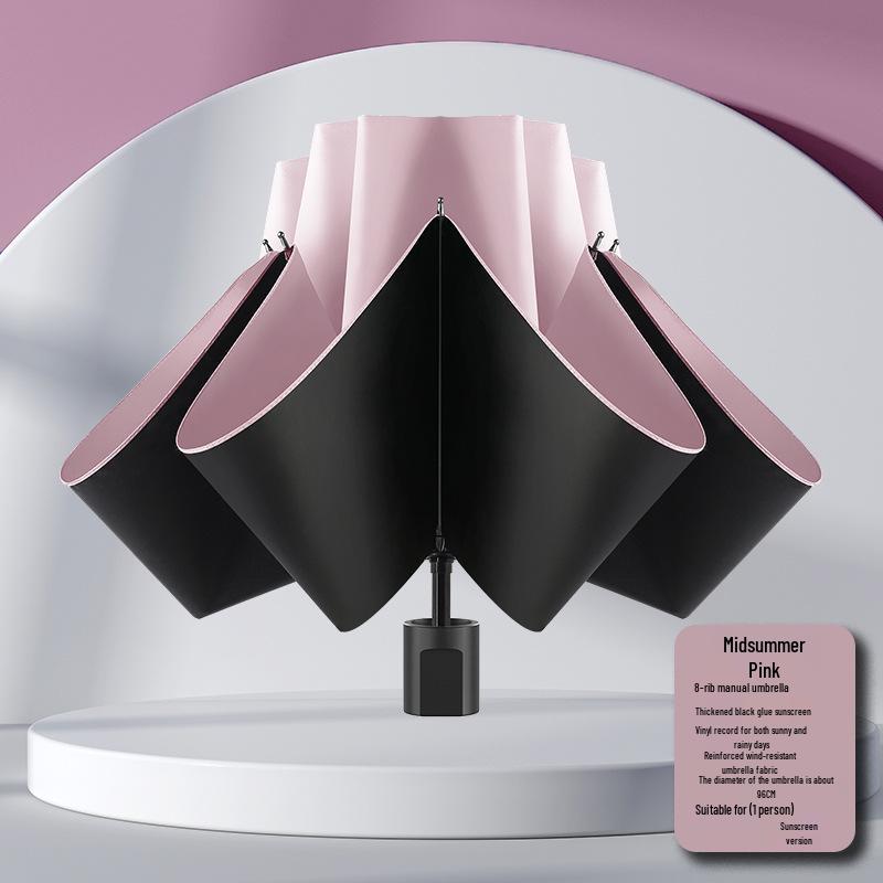 Очень большой зонт-солнцезащитный двойного назначения: Плотный, Усиленный, Складной для Солнца и Дождя