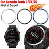 Stainless Steel Bezel for Garmin Fenix 7X 7 7S Smartwatch Protector Metal Cover Bumper Ring Protective Sport Watch Accessories